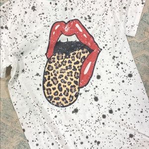 NWT Tongue Graphic Tee